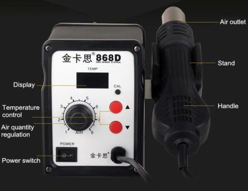Jian Ya Na 110V 700W Digital Electronic Hot Air Heat Gun 868D SMD Rework Solder Station