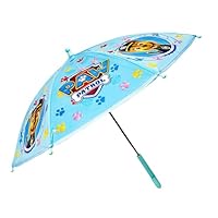 SRV Hub Paw Patrol Kids Umbrella, Windproof 8-Panel PVC Brolly for Boys & Girls Ages 3-7, Chase Design, Foldable Stick Umbrella, Rain & Snow Protection