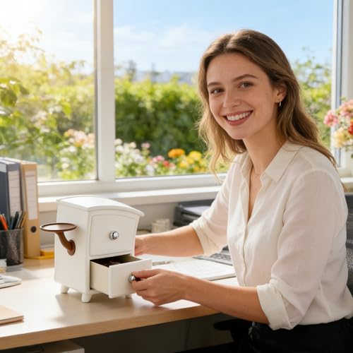 Organiseur de bureau polyvalent avec tiroirs créatifs pour optimiser le rangement maison