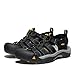 KEEN Mens Newport H2 Closed Toe Water Sandals, Black/Black, 9 US