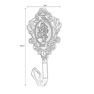 2pcscurtaintiebackshookvintagebronzerosepatterncarvedwallhookskeyhookclotheshangerbathroombedroommultifunctiondecorativehookwithscrews  Urban Country Home Decor 2pcs curtain tiebacks hook vintage bronze rose pattern carved wall hooks key hook clothes hanger bathroom bedroom multi function decorative hook with screws  urban country home decor