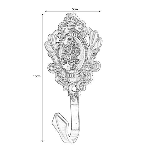2pcscurtaintiebackshookvintagebronzerosepatterncarvedwallhookskeyhookclotheshangerbathroombedroommultifunctiondecorativehookwithscrews  Urban Country Home Decor 2pcs curtain tiebacks hook vintage bronze rose pattern carved wall hooks key hook clothes hanger bathroom bedroom multi function decorative hook with screws  urban country home decor