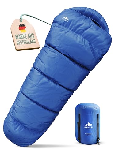 ONLYHIKE® Schlafsack Outdoor I [300GSM] Warmer & 1700g Leichter Schlafsack für Frühling, Herbst...