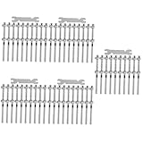 Gatuida 50 Stück Linke und rechte Gewindestange Kabelgeländersystem Geländer...