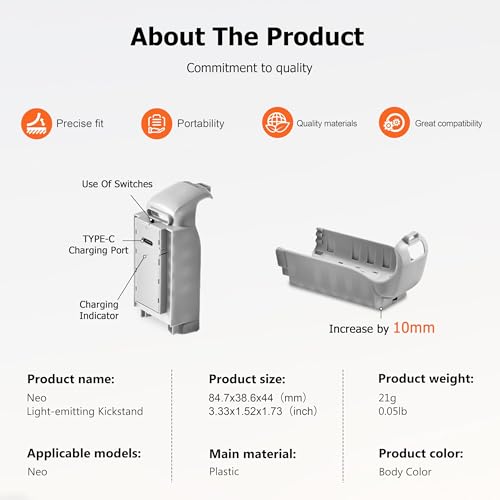 Train d'atterrissage LED rechargeable protégeant la batterie Neo - 6
