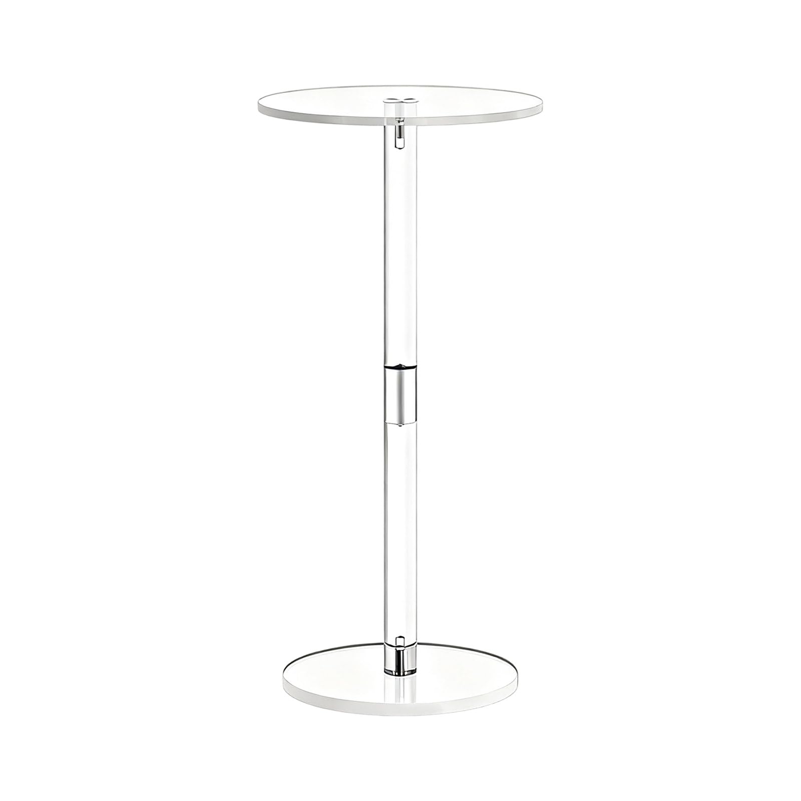 Kalttoy Contemporary Clear Coffee Table Acrylic Construction Rounded Corners Perfect for Living Room Indoor Decoration Rounded Corners Coffee Table
