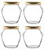 Nakpunar 4 pcs 29 oz Tureen Glass Jars