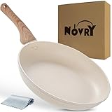 NOVRY Sartenes Antiadherentes, Sartén de Chef de Piedra de Granito, Sartenes para Freír con Mango Resistente al Calor,...