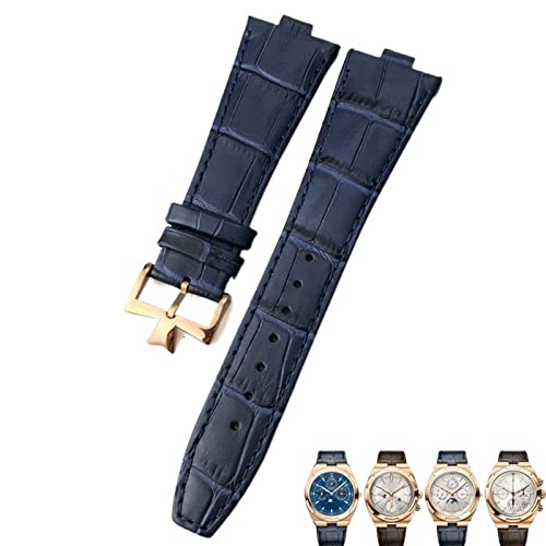 Bracelet en cuir véritable grain bambou : sublimez votre montre Overseas