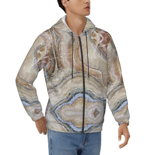 Pull à capuche décontracté Onyx Stone manches longues avec cordon