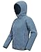 Pioneer Camp Thermo Fleecejacke Damen: Windabweisend, Elastischer Bund & Ärmel, Ideal für Klettern, Skifahren, Roadtrips (Blue;M)
