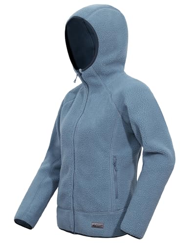 Veste polaire d'extérieur femme capuche ourlet extensible camping