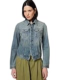 Cuello de camisa G-STAR Chaqueta Pitched Hem Slim para Mujer, Azul (vintage gold digger D27939-D788-H117), S
