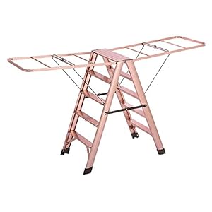 LJWJ Ladders Telescopische Ladder Draagbare Opvouwbare Stap Kruk Indoor Aluminium Ladder Vouwen Multifunctionele Kleding…