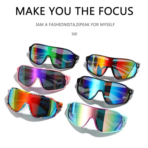 MUSELK Gafas de sol deportivas para hombre y mujer, gafas de sol polarizadas para actividades al aire libre, MTB, carreras, ciclismo, ciclismo, esquí, gafas de sol con UV400, color - imagen 6