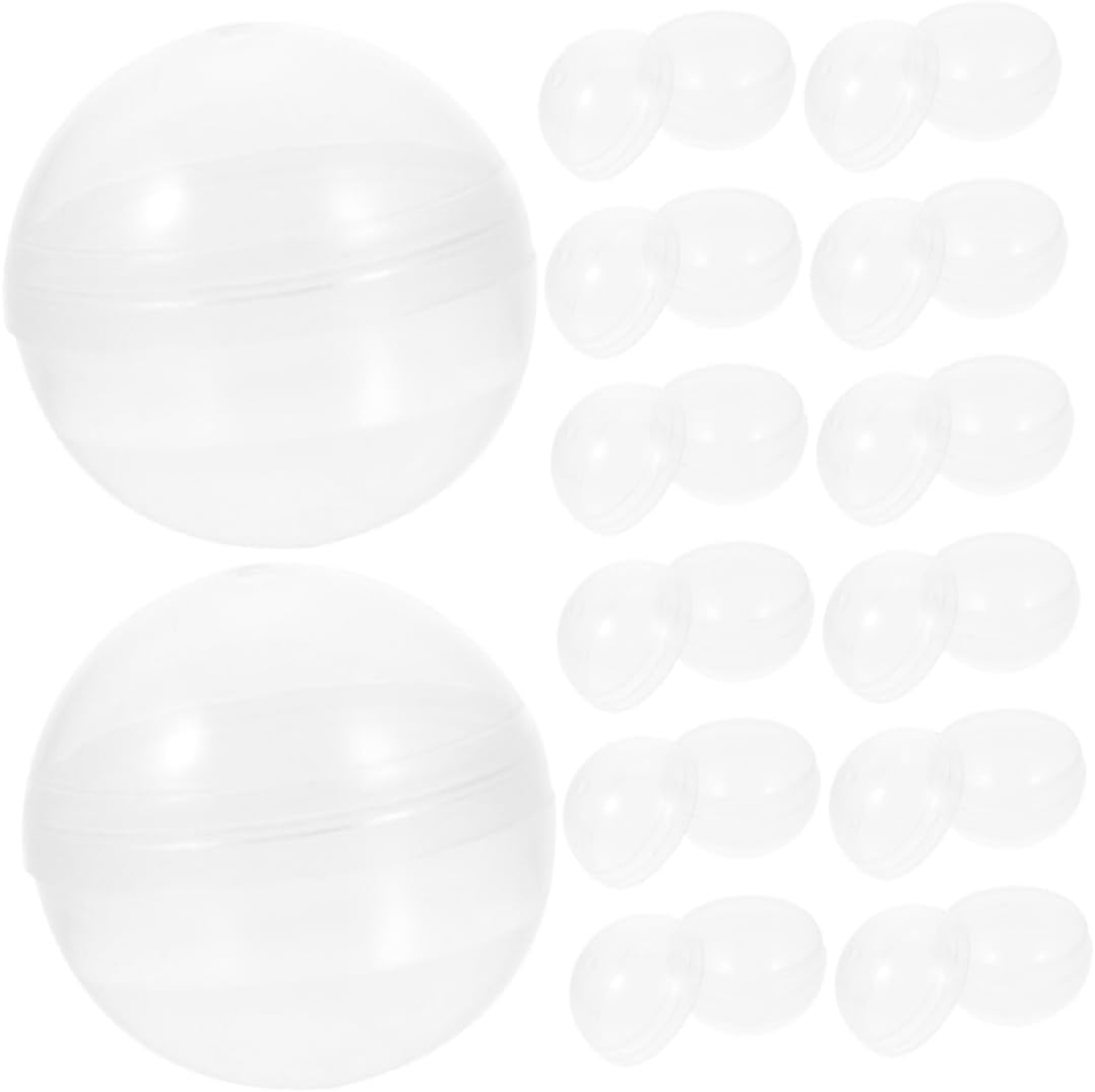 250pcs Clear Fillable Balls for Vending Machines Round Transparent for Toys Candies and Party Favors Multi-Purpose Collection Storage