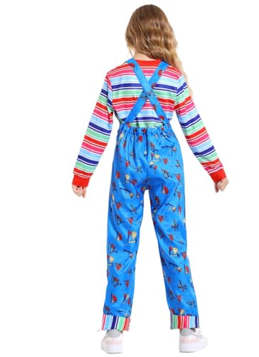 Disfraz infantil de muñeco asesino de pesadilla azul para Halloween miniatura 5
