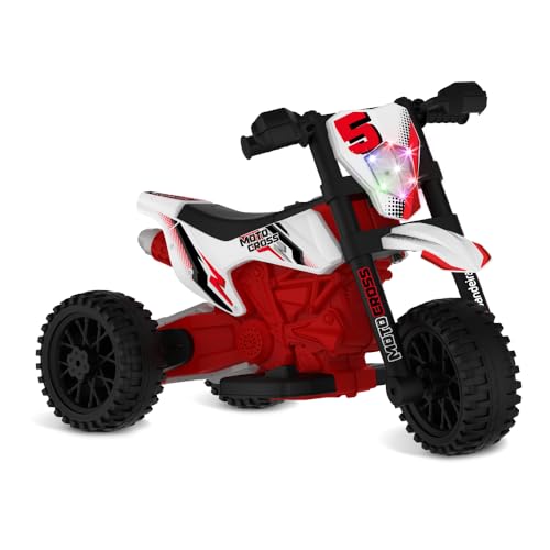 Moto Cross Eletrica 6V Vermelha Bandeirante