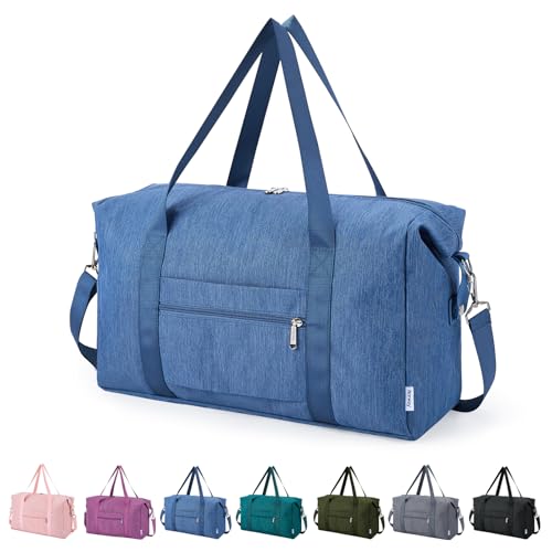 Narwey Foldable Duffle Bag Navy Blue