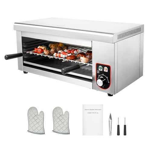 Salamander Broiler Countertop Grill for Melting Cheese