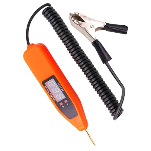 WHAMVOX Probador de Circuitos Automotriz Voltímetro Digital y Comprobador de Corriente para Reparación y Mantenimiento de Sistemas Eléctricos de Automóviles