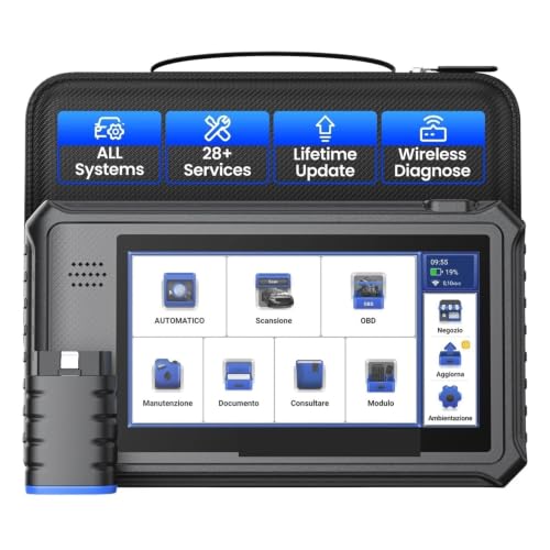 WAFOHSR Outils De Diagnostic Voiture Professionnels, Système Complet, 28 Scanners, Lecteur Code VIN Automatique Tests Bidirectionnels