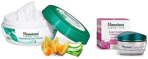 Image of Himalaya Nourishing Skin Cream, 200ml and Herbals Anti-Wrinkle Cream, 50g