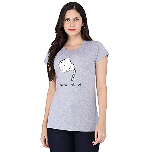 Image of FUNDAY FASHION Women & Girls Cotton Regular Fit Half Sleeves T-Shirt