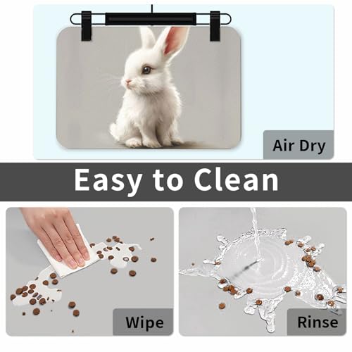 Tapis de nourriture pour chien absorbant en cuir PU imperméable - 5