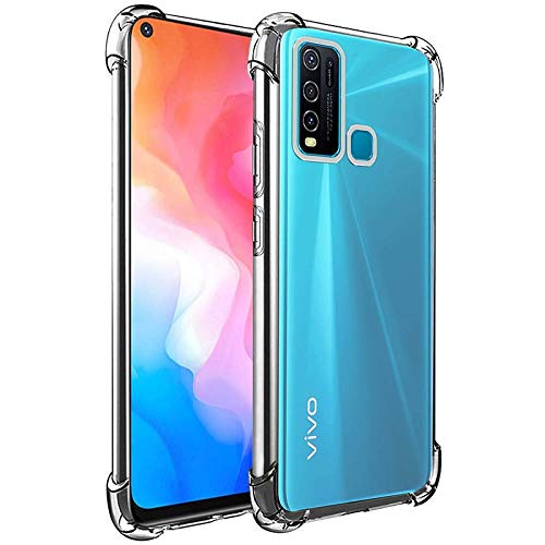 Helix Rubber Soft Bumper Transparent Silicon Shockproof Slim Back Cover Case for Vivo Y50 / Vivo 1935 (B091D52WWK) Amazon Price History, Amazon Price Tracker