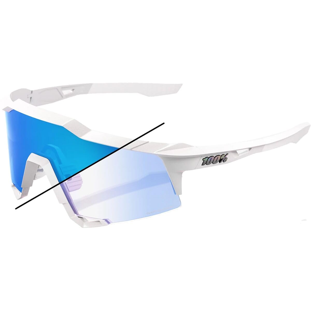 Amazon.com: 100% Speedcraft XS Sunglasses, Bastille LE/Pearl White