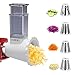 Produktbild Gemüseschneider für KVC/KVL Kenwood Zubehör, Edelstahl Gemüse Schneider für Kenwood Zubehoer, Gemüsehobel Aufsatz für Kenwood,Slicer Shredder für Kenwood Gemüseschneider