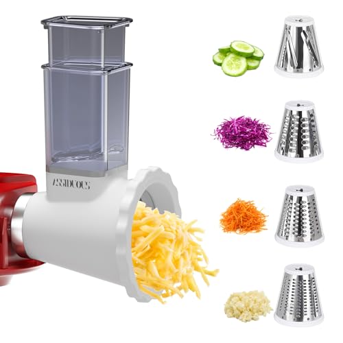 Gemüseschneider für KVC/KVL Kenwood Zubehör Edelstahl Gemüse Schneider für Kenwood Zubehoer Gemüsehobel Aufsatz Slicer Shredder