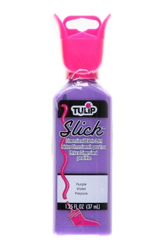 Tulip Dimensional Fabric Paint 65018 Dfpt 1.25Oz Slick Purple, As Detailed