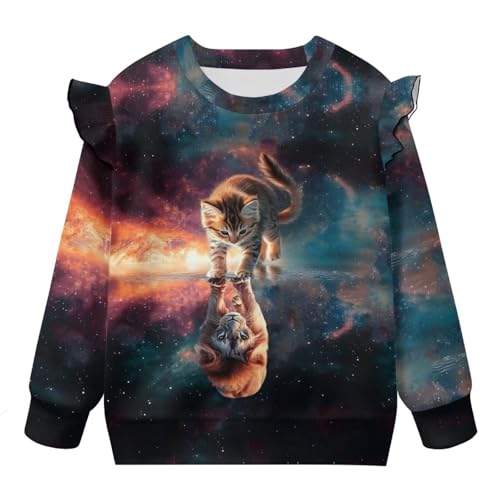 Sweatshirts Jacket for Toddler Girls Long Sleeve Crew Neck Sweatshirts Kids 1-8T Jacket4