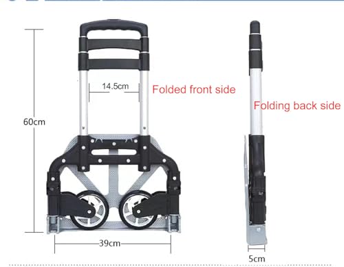 Carretilla Plegable de Mano de Aluminio Capacidad 80KG miniatura 2