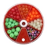 Salzwasser-Angelperlen - 199 Stück Fluoreszierende Angel-Rig-Perlen Mit Aufbewahrungsbox | Ködergeräte, Leuchtperlen Für Angelmontage, Angelausrüstungszubehör Für Salzwasser Und Süßwasser