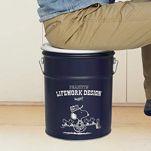 Amazon.co.jp: ピーナッツ スヌーピー WSP PAIL KAN STOOL ペール缶 お