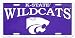 (6x12) Kansas State K-State Wildcats NCAA Tin License Plate