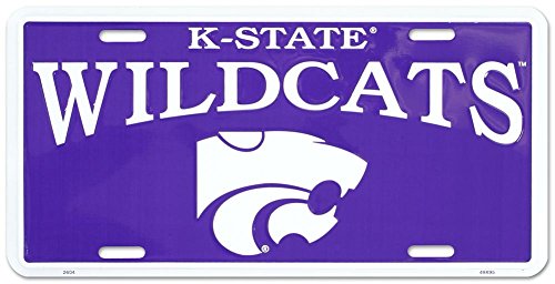 Kansas State Wildcats License Plate Aluminum Sign 6 x 12in