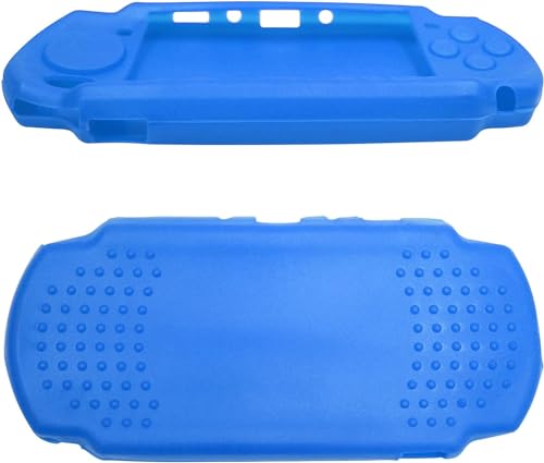 Image of Silicone Protective Cover for PSP 2000 3000 Console Soft Travel Protector Skin Case (Blue)
