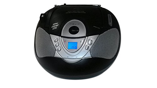 Lecteur CD Nevir 474u MP3 portable noir pour musique en voyage