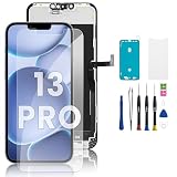 Hoonyer Set di Ricambio per Display, Schermo 3D Touch con Cornice e digitalizzatore, con Strumento di Riparazione, Adesivo Impermeabile e Protezione Schermo temperato (iPhone 13 Pro-6.1'')