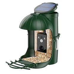Durskf Inteligente Comedero Pajaros Exterior Camar...: 🐦Nota: Este dispositivo no es compatible con la visualización en tiempo real en teléfonos móviles. 🐦PIR Detección de Movimiento: Con una lente HD de 1080P y un gran angular de 110 °, capturar imágenes y vídeos de aves es muy fácil. Cuando un ave vuel...