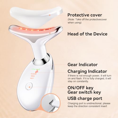 Neck-Face-Massager-Skin-Care-Facial-Massage-Device-3-Colour-Modes-Face-Sculpting-Tool-for-Double-Chin-with-Thermals-Vibration-White