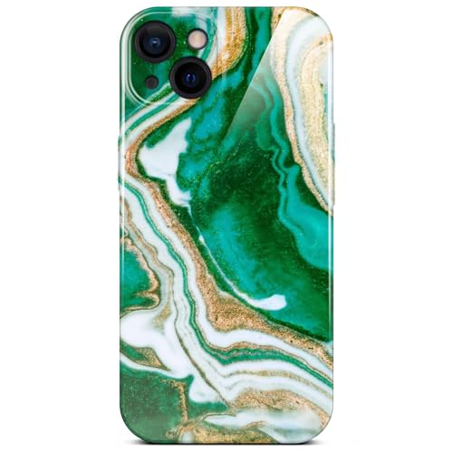 Coque de protection pour iPhone 13 marbré vert ONEFLOW idéale au quotidien