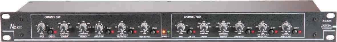 NX Audio AC234XL Professional Audio Signal Processor, Active Crossover with Stereo 2-Way/3-Way & Mono 4-Way Configuration, Balanced XLR Inputs/Outputs-image-37