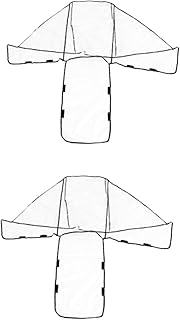 Totority 2 Pçs Capa De Chuva Para Carrinho De Bebê Triciclo Acessório Para Carrinho De Bebê Capa De Chuva Transparente Para Carrinho Protetor De Chuva Para Bebê Capa De Chuva Para Carrinho