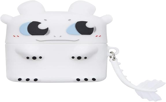 Microsonic AirPods Pro i in K l f Cartoon Fig rl  Silikon Crtn-Fgr-Lght-Fry [AirPods Pro ile Uyumlu K l f - S t Beyaz ]