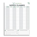 SnapRevise Weekly Study Planner – A4 Tear-Off Pad for GCSE & A-Level – 36 Weekly Revision Planning Sheets with Goals, Timetables & Progress Tracking